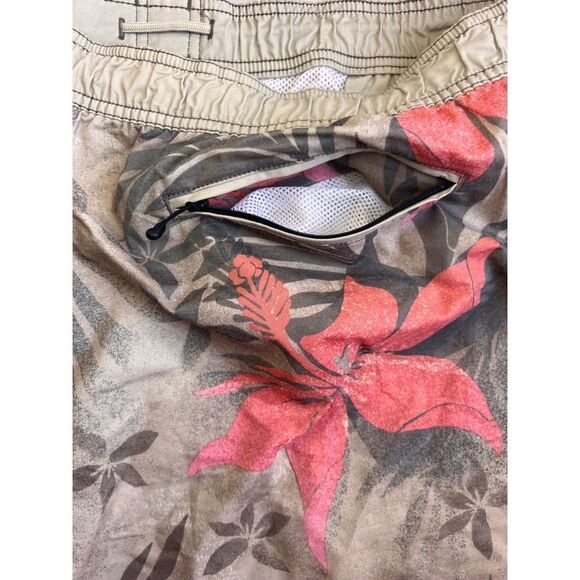 ROUNDTREE & YORKE CARIBBEAN TAN PINK TROPICAL SWIM SHORTS TRUNKS 4XB 4XL NWT - Picture 4 of 8